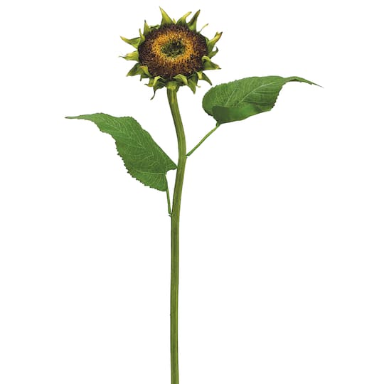 Brown Small Flower Head Sunflower Spray